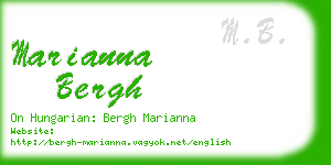 marianna bergh business card